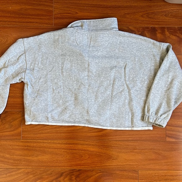 Aerie Cropped Collared Sunday Sweatshirt - Picture 2 of 6